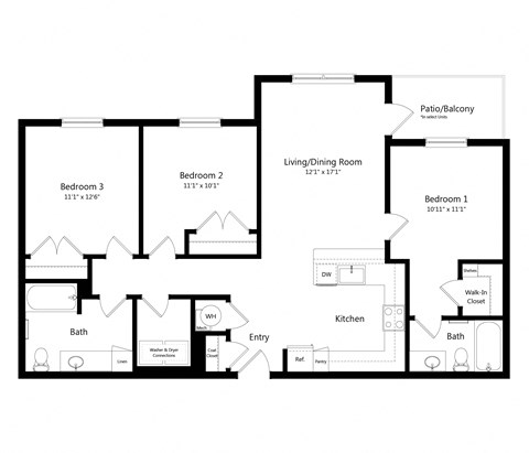 C1-Affordable 3 Bedroom Apt in Norfolk VA
